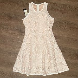ALFANI white with Nude Dress Size 4 Fit and Flare
Prima April
